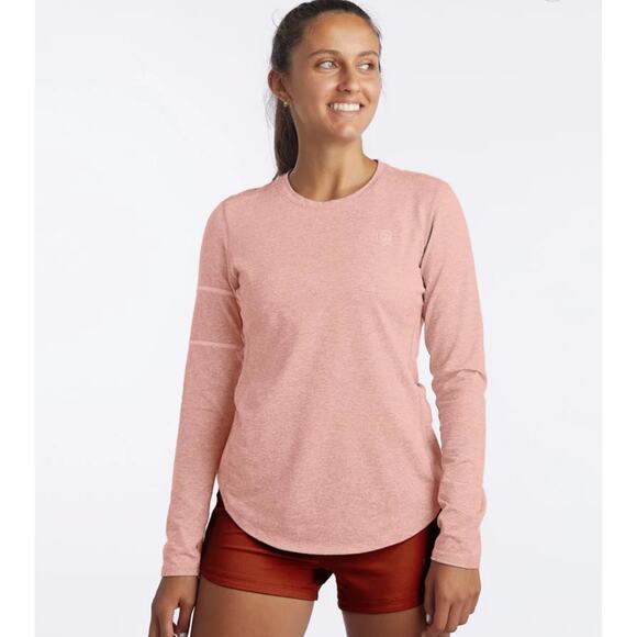 Goal‎ Five Luxe Faded Rose Foudy Women's Longsleeve Workout Top Size Medium - Picture 1 of 9